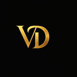 A sleek and modern logo design featuring the letters 'VD' elegantly intertwined