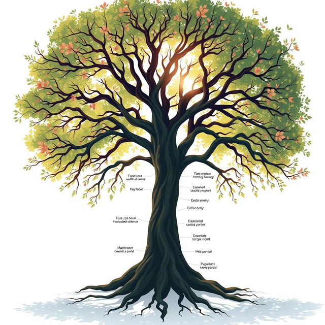 A powerful symbolic tree representing a girl who has been a victim of gender-based violence