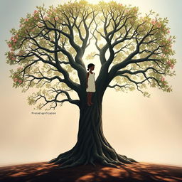 A powerful symbolic tree representing a girl who has been a victim of gender-based violence