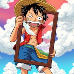 A dynamic scene featuring Monkey D