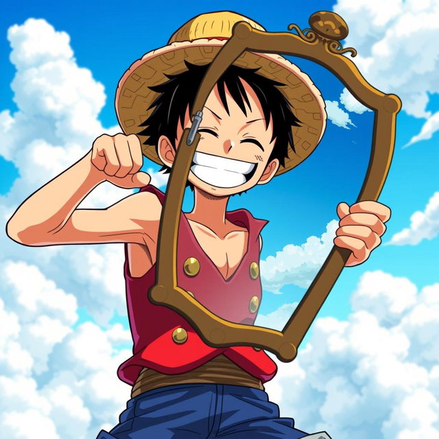 A dynamic scene featuring Monkey D