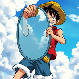 A dynamic scene featuring Monkey D