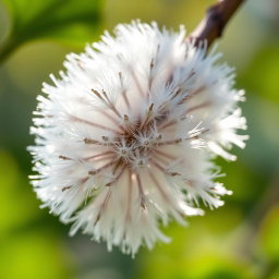 A highly detailed and vibrant close-up of a beautiful and healthy flower known as a "pussy willow," showcasing its soft, fluffy catkins