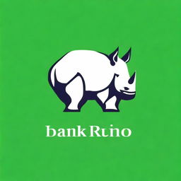 A high-quality digital art image of an emblem, featuring a green rhino (badak hijau)