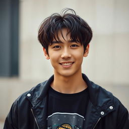 A captivating portrait of Jeon Jungkook, the talented member of BTS