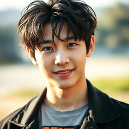 A captivating portrait of Jeon Jungkook, the talented member of BTS