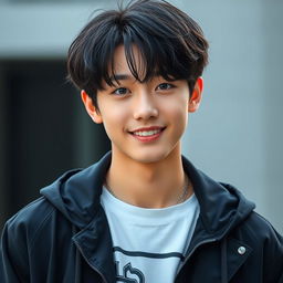 A captivating portrait of Jeon Jungkook, the talented member of BTS