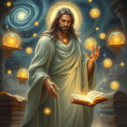 A supernatural being named PARSA, characterized by intelligence and a deep love for knowledge