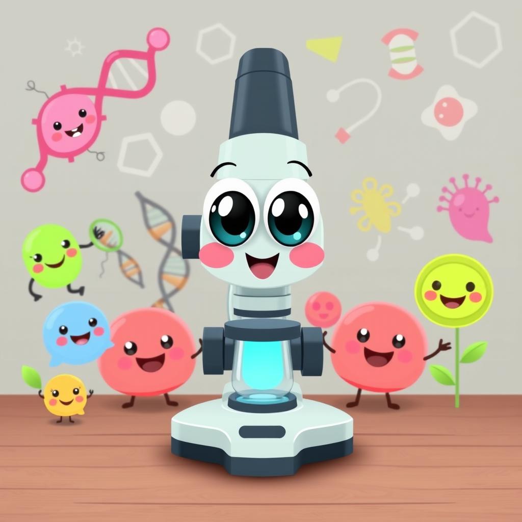 An adorable, animated profile picture for a biology-themed YouTube channel