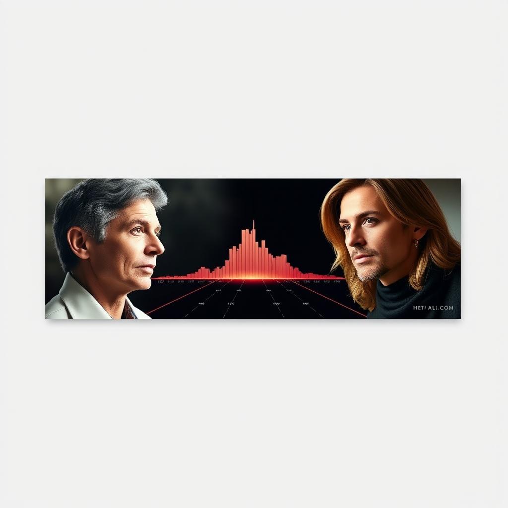 A professional YouTube banner designed in a size of 2560x1440 pixels, showcasing the concept of celebrity transformations with an artistic touch