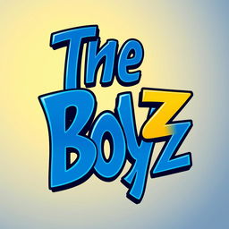 An artistic representation of a stylized text logo for 'The Boyz', using bold and dynamic typography