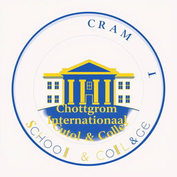 A logo design featuring a circular border