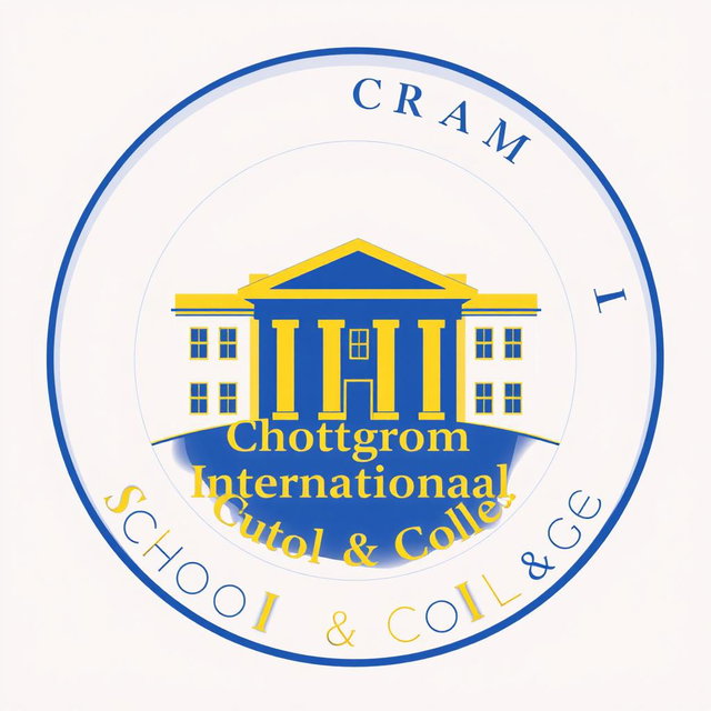 A logo design featuring a circular border