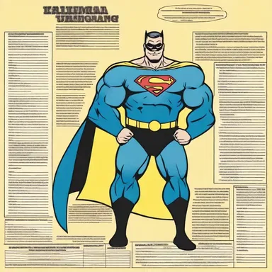 The superhero's accounting system kept track of all the expenses and income of his crime-fighting activities.