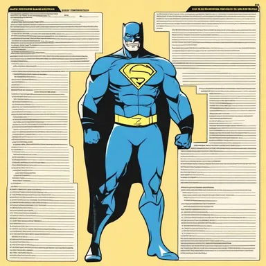 The superhero's accounting system kept track of all the expenses and income of his crime-fighting activities.