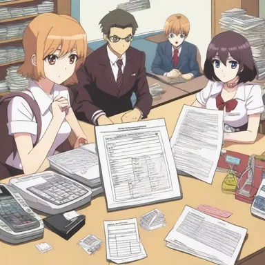 In the popular anime series about a high school club, the characters used an accounting system to manage their budget for club activities.