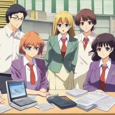 In the popular anime series about a high school club, the characters used an accounting system to manage their budget for club activities.