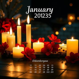 A beautifully designed calendar page for January 17, 2025, featuring an elegant nighttime scene