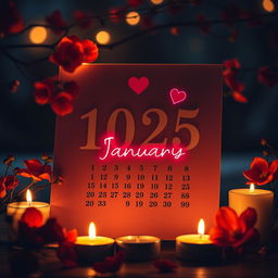 A beautifully designed calendar page featuring the date 17 January 2025