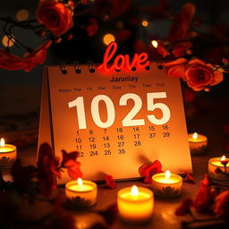 A beautifully designed calendar page featuring the date 17 January 2025