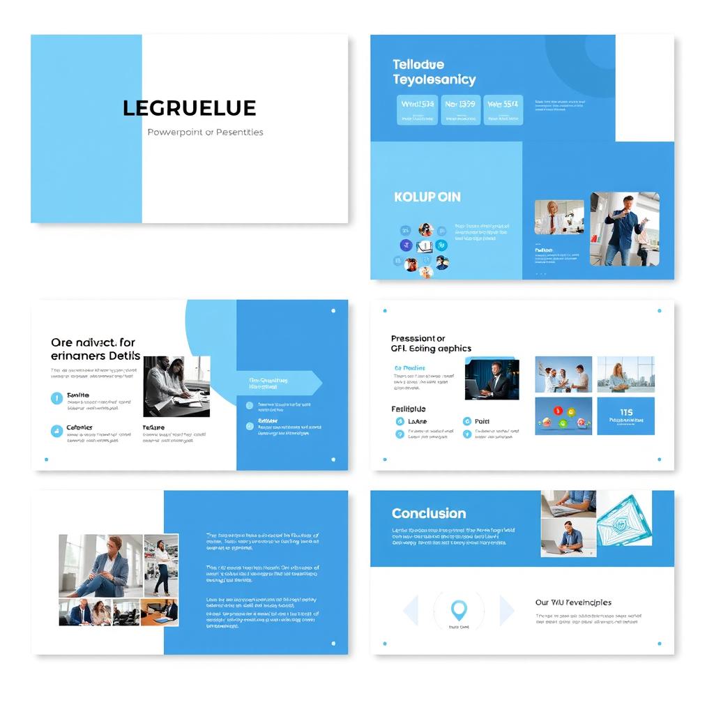 A visually engaging PowerPoint presentation design with a clean, modern layout