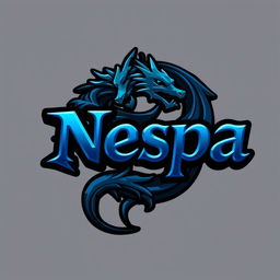 A 3D logo for a Telegram channel featuring the text 'Nespa' in a stylish font that's seamlessly integrated into the design
