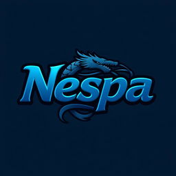 A 3D logo for a Telegram channel featuring the text 'Nespa' in a stylish font that's seamlessly integrated into the design
