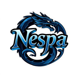 A 3D logo for a Telegram channel featuring the text 'Nespa' in a stylish font that's seamlessly integrated into the design