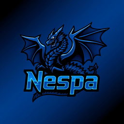 A logo for a Telegram channel featuring a dark blue and black theme