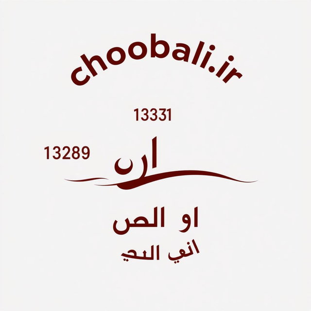 A circular logo design featuring a black background