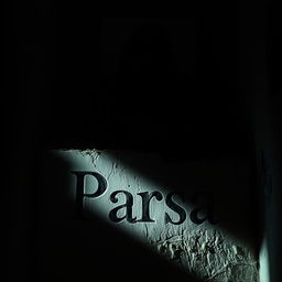 A chilling scene set in a dark, eerie space