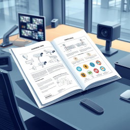 A detailed illustration of a business code document specifically for surveillance cameras and security systems, branded with the name 'muhanad
