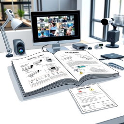 A detailed illustration of a business code document specifically for surveillance cameras and security systems, branded with the name 'muhanad