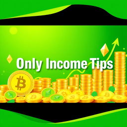 An eye-catching YouTube banner for a channel named 'Only Income Tips'