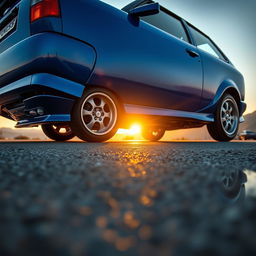 A detailed, high-definition image of a Ford Focus MK1, showcasing its iconic design features