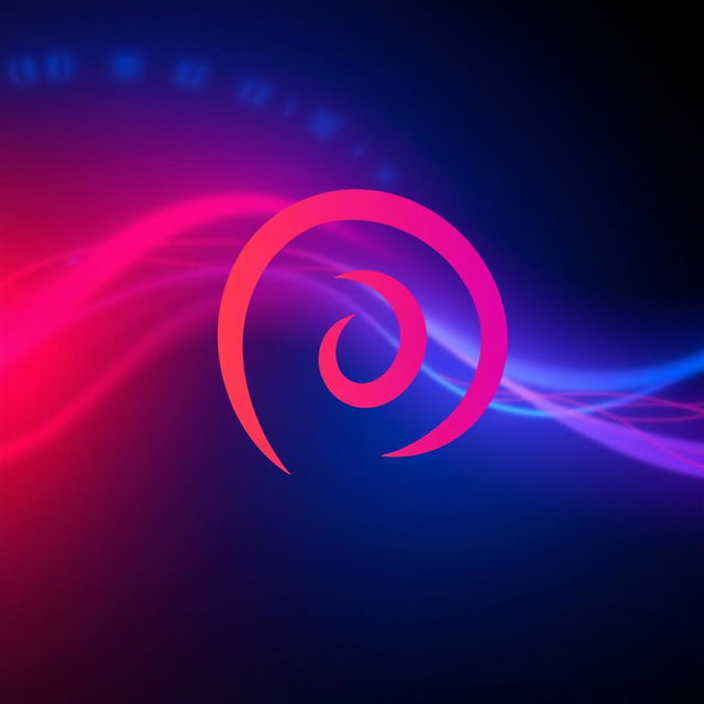 An artistic representation of the Debian logo, featuring the iconic spiral motif, set against a vibrant and sleek digital background