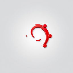 An artistic representation of a Debian Linux logo, featuring the iconic swirl design in vibrant red shades