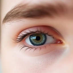 Edit the left eye of the image to center the iris, creating a more symmetrical and aesthetically pleasing appearance