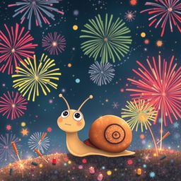 I am a little snail amidst the sounds of fireworks and firecrackers, lost in a daydream of becoming a larger version of myself in the coming year