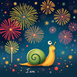 I am a little snail amidst the sounds of fireworks and firecrackers, lost in a daydream of becoming a larger version of myself in the coming year