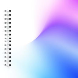 A stylish cover page featuring a spiral binding on the left side