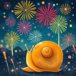 I am a little snail amidst the sounds of fireworks and firecrackers, lost in a daydream of becoming a larger version of myself in the coming year