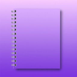 A book cover design featuring spiral binding on the left side