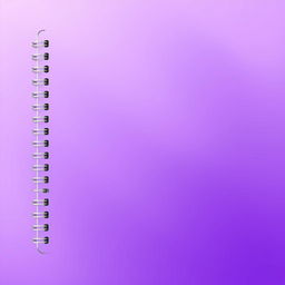 A book cover design featuring spiral binding on the left side