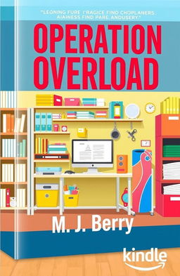 A visually striking book cover design for 'Operation Overload' with subtitle 'M