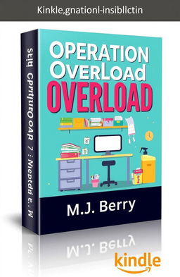 A visually striking book cover design for 'Operation Overload' with subtitle 'M