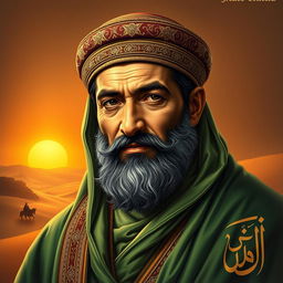 A powerful portrait of Ali Bin Abi Thalib, the cousin and son-in-law of the Prophet Muhammad
