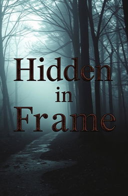 A captivating mystery book cover featuring a striking photograph, showcasing an enigmatic scene that sparks curiosity