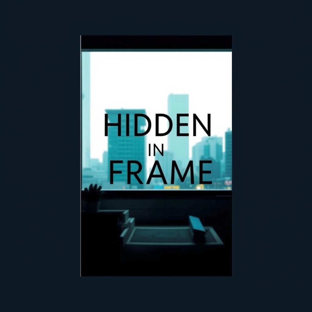 A modern mystery book cover that features a sleek and stylish photograph at its center