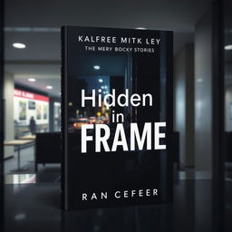 A modern mystery book cover that features a sleek and stylish photograph at its center